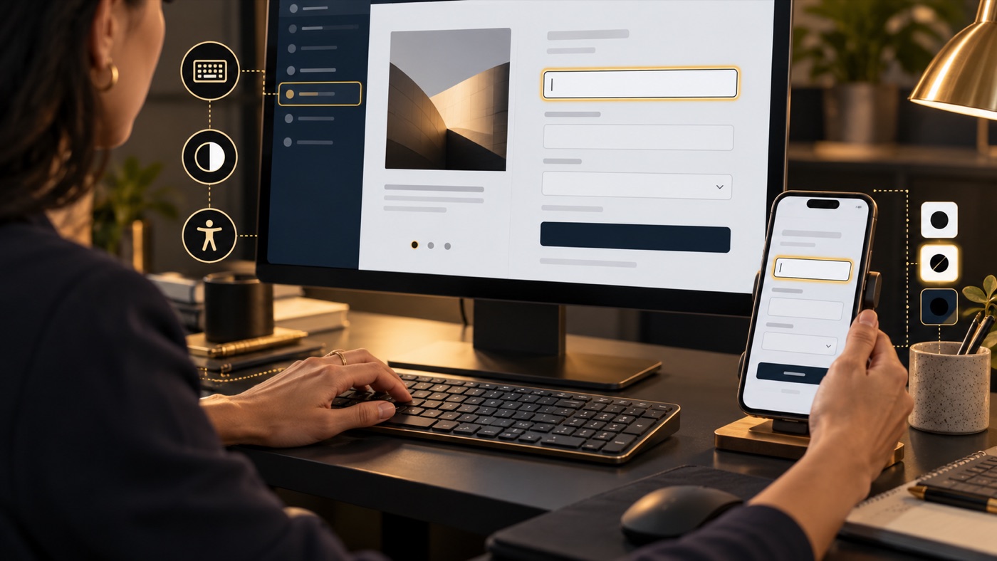 Interface digital em processo de melhoria gradual e revisão
